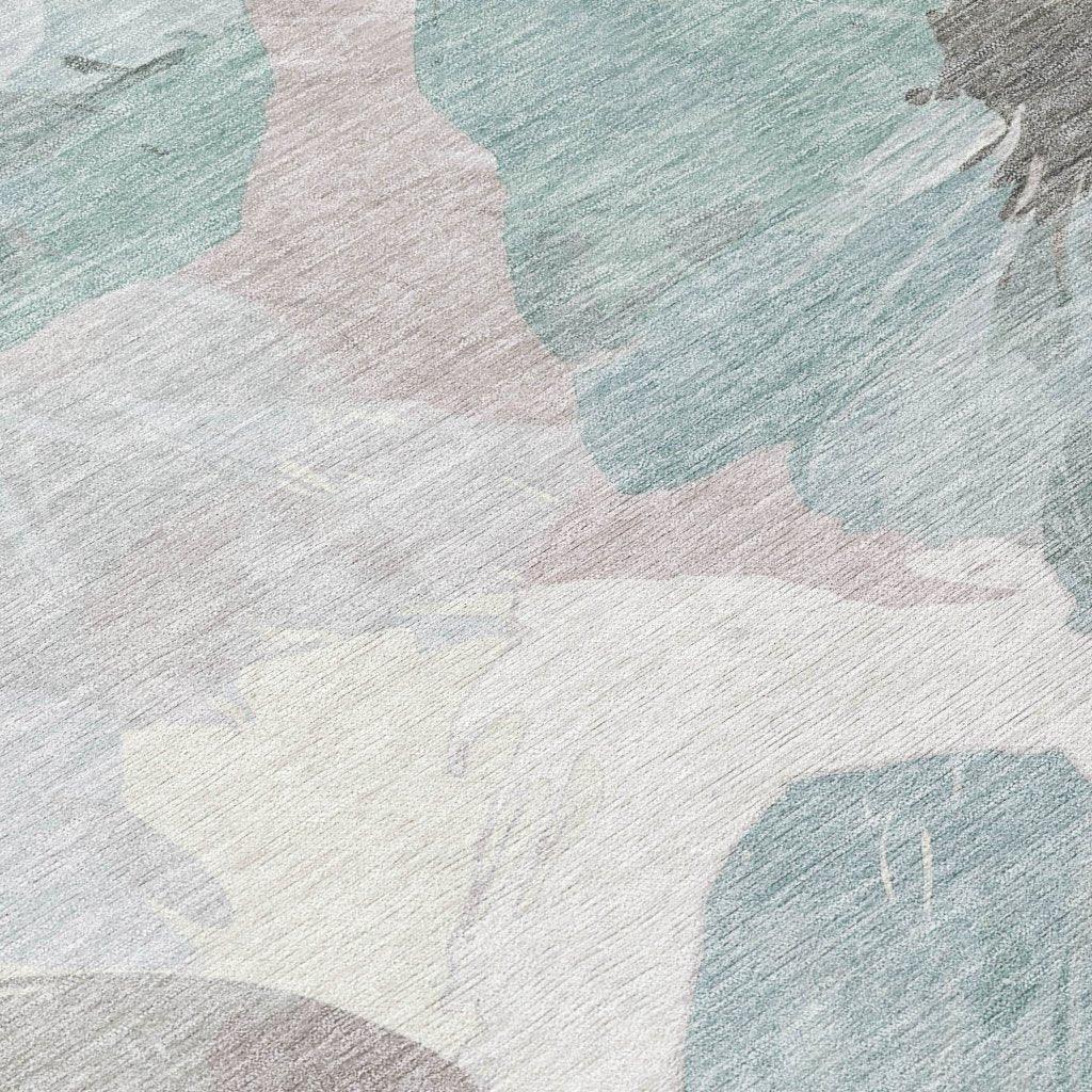 Valtoria Blue Washable Indoor - Outdoor Rug - LOOMLAN - LOOMLAN Rugs - Outdoor Rugs