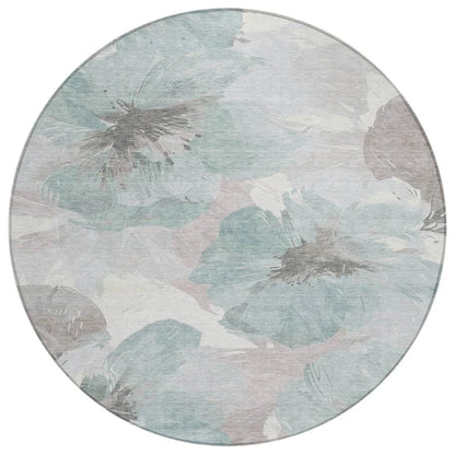 Valtoria Blue Washable Indoor - Outdoor Rug - LOOMLAN - LOOMLAN Rugs - Outdoor Rugs