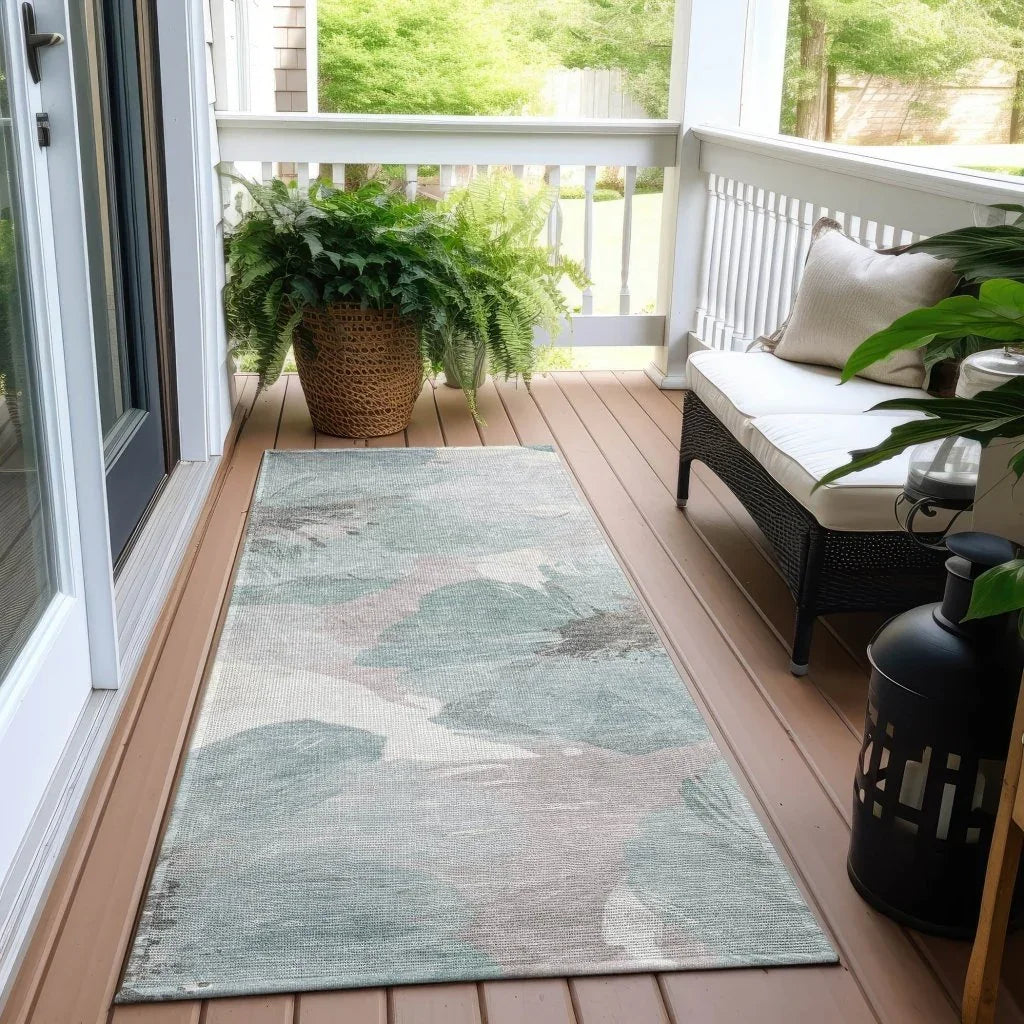 Valtoria Blue Washable Indoor - Outdoor Rug - LOOMLAN - LOOMLAN Rugs - Outdoor Rugs