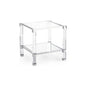 Vancouver Acyrlic Framed Clear Side Table - LOOMLAN - Chelsea House - Side Tables