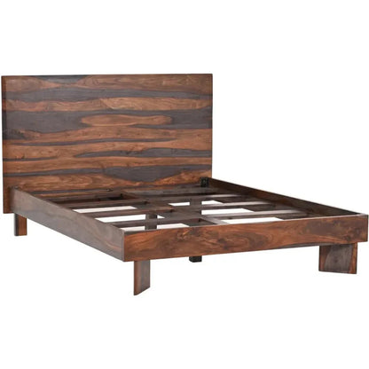 Bardell Brown Wooden Bed Frame - LOOMLAN - LOOMLAN - Beds