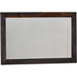 Bardell Coffee Wood Horizontal & Vertical Wall Mirror - LOOMLAN - LOOMLAN - Wall Mirrors