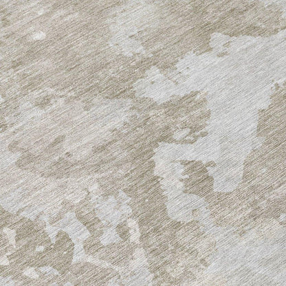 Vantar Brown Washable Indoor - Outdoor Rug - LOOMLAN - LOOMLAN Rugs - Outdoor Rugs