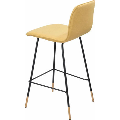 Var Counter Chair Yellow - LOOMLAN - Zuo Modern - Counter Stools