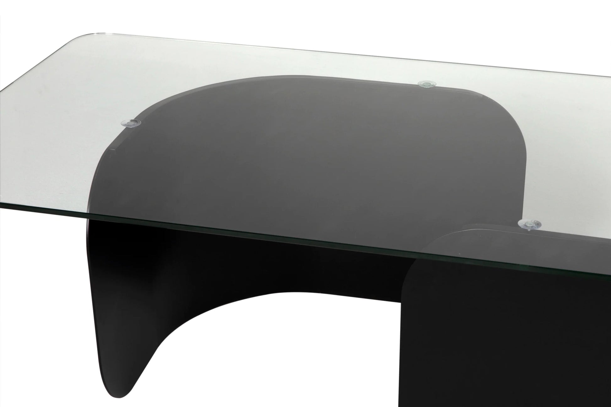Varicka Glass Top Rectangular Coffee Table - LOOMLAN - Noir - Coffee Tables