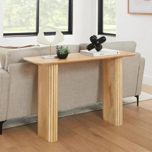 Varnor Wooden Rectangular Console Table