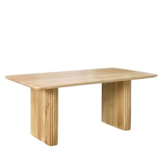 Varnor Wooden Rectangular Dining Table-Dining Tables-LOOMLAN-LOOMLAN