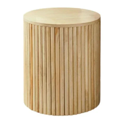 Varnor Wooden Round Side Table