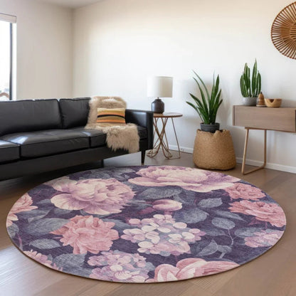 Vashira Pink Washable Indoor - Outdoor Rug - LOOMLAN - LOOMLAN Rugs - Outdoor Rugs