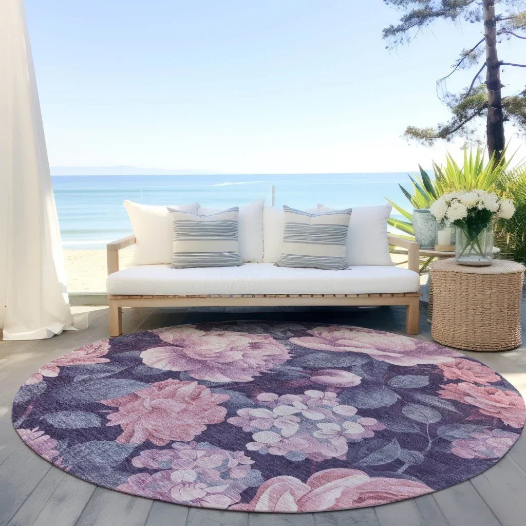 Vashira Pink Washable Indoor - Outdoor Rug - LOOMLAN - LOOMLAN Rugs - Outdoor Rugs