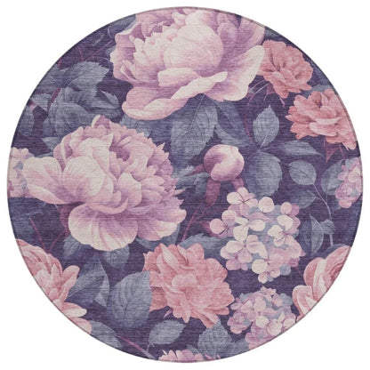 Vashira Pink Washable Indoor - Outdoor Rug - LOOMLAN - LOOMLAN Rugs - Outdoor Rugs