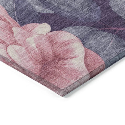 Vashira Pink Washable Indoor - Outdoor Rug - LOOMLAN - LOOMLAN Rugs - Outdoor Rugs