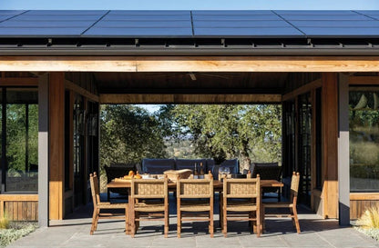 Vaterra Pecan Matte Patio Dining Side Chair (Set Of 2)-Outdoor Dining Chairs-Seasonal Living-LOOMLAN