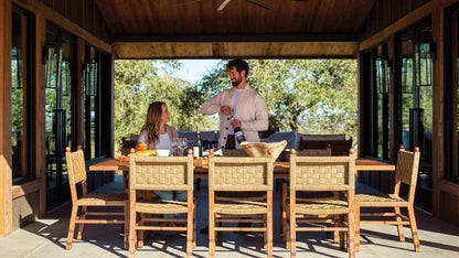 Vaterra Pecan Matte Patio Dining Side Chair (Set Of 2)-Outdoor Dining Chairs-Seasonal Living-LOOMLAN