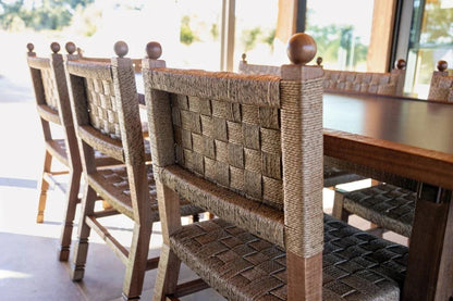 Vaterra Pecan Matte Patio Dining Side Chair (Set Of 2)-Outdoor Dining Chairs-Seasonal Living-LOOMLAN