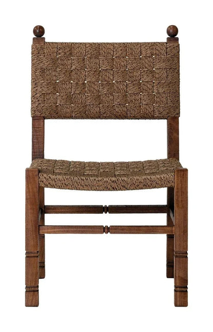 Vaterra Pecan Matte Patio Dining Side Chair (Set Of 2)-Outdoor Dining Chairs-Seasonal Living-LOOMLAN