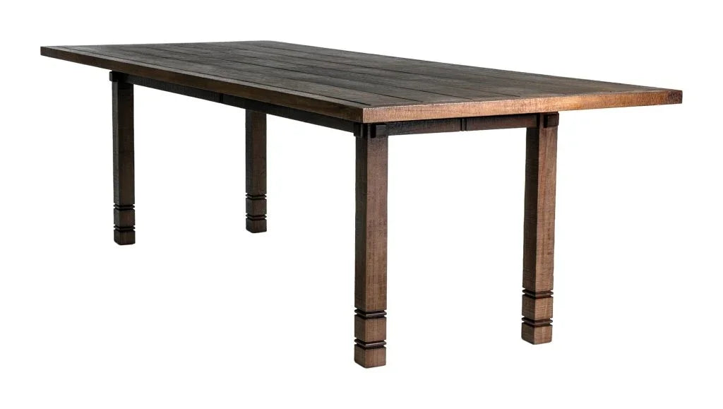 Vaterra Teak And Rattan Patio Dining Table-Outdoor Dining Tables-Seasonal Living-LOOMLAN