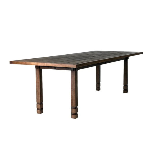 Vaterra Teak And Rattan Patio Dining Table-Outdoor Dining Tables-Seasonal Living-LOOMLAN