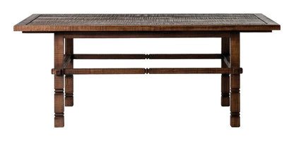 Vaterra Weathered Pecan Finish Patio Coffee Table-Outdoor Coffee Tables-Seasonal Living-LOOMLAN