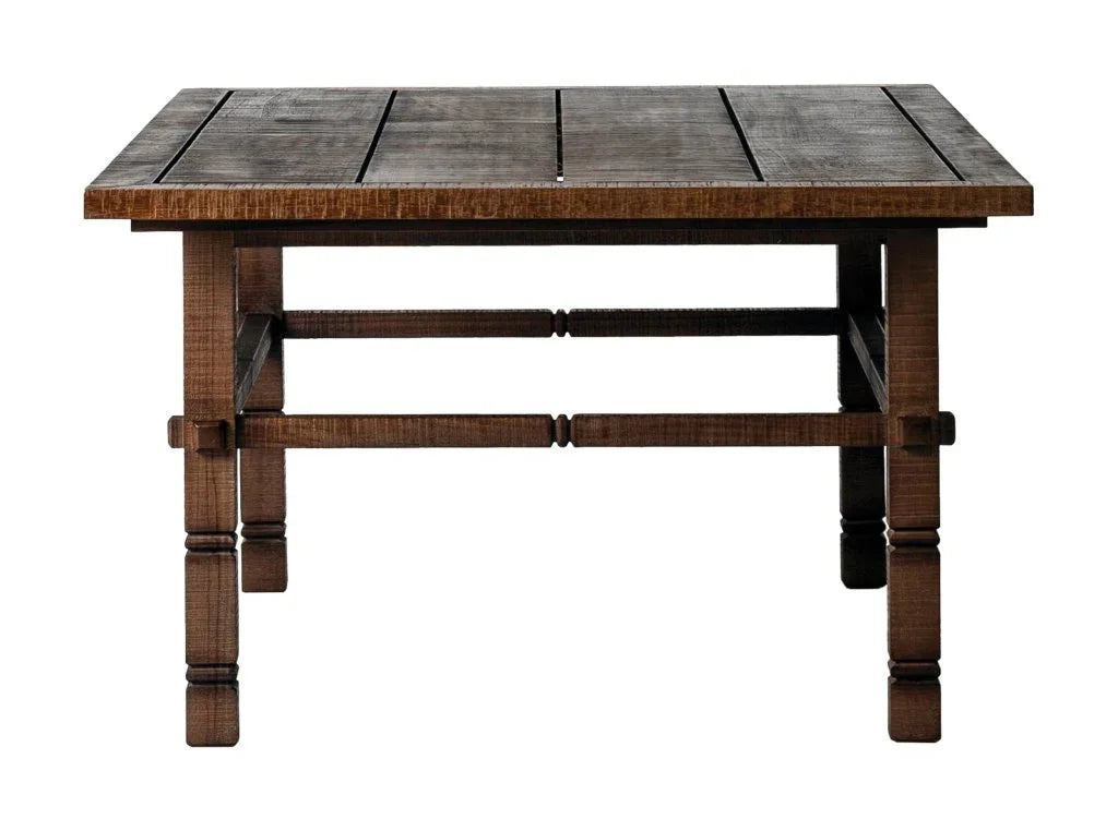 Vaterra Weathered Pecan Finish Patio Coffee Table-Outdoor Coffee Tables-Seasonal Living-LOOMLAN