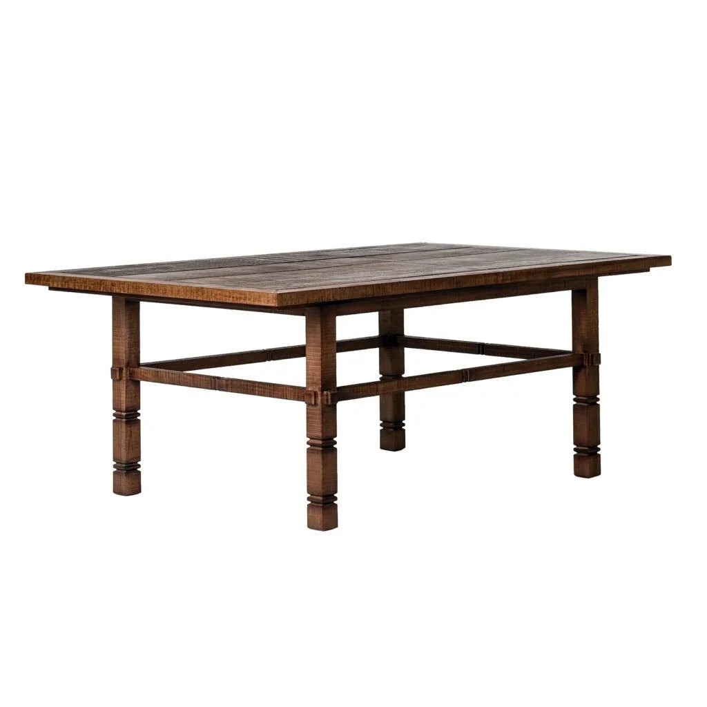 Vaterra Weathered Pecan Finish Patio Coffee Table-Outdoor Coffee Tables-Seasonal Living-LOOMLAN