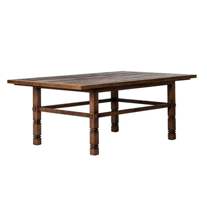 Vaterra Weathered Pecan Finish Patio Coffee Table-Outdoor Coffee Tables-Seasonal Living-LOOMLAN