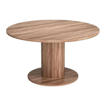Vault 2 in 1 Wood Brown Round Table-Dining Tables-Zuo Modern-LOOMLAN