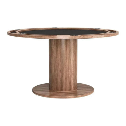 Vault 2 in 1 Wood Brown Round Table-Dining Tables-Zuo Modern-LOOMLAN