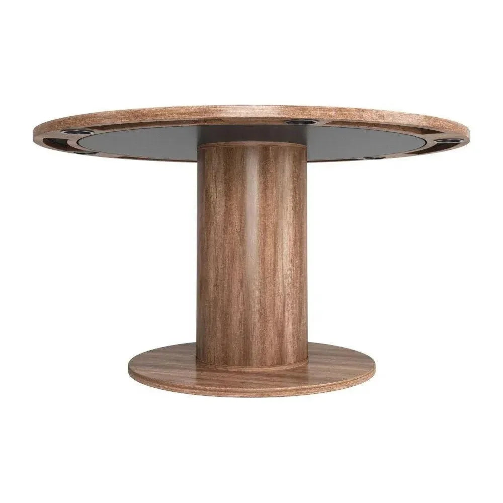 Vault 2 in 1 Wood Brown Round Table-Dining Tables-Zuo Modern-LOOMLAN