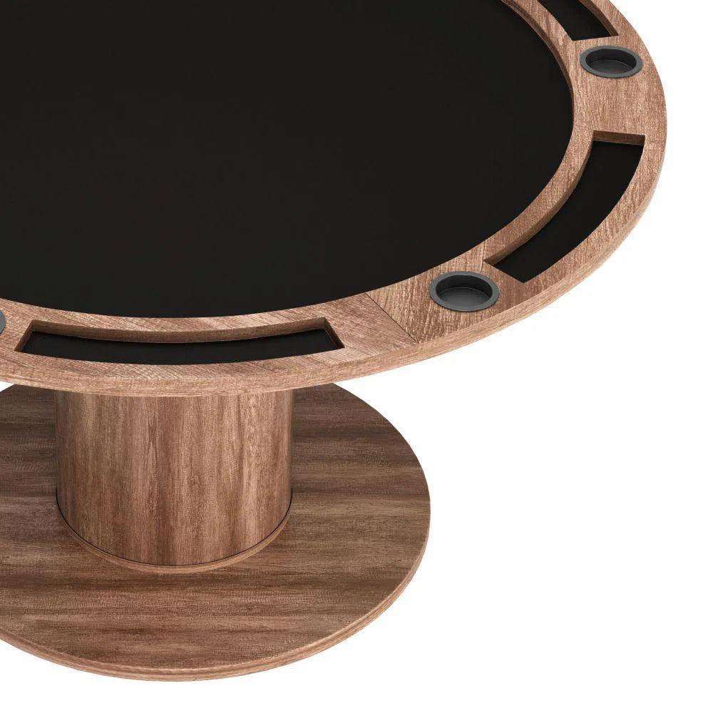 Vault 2 in 1 Wood Brown Round Table-Dining Tables-Zuo Modern-LOOMLAN