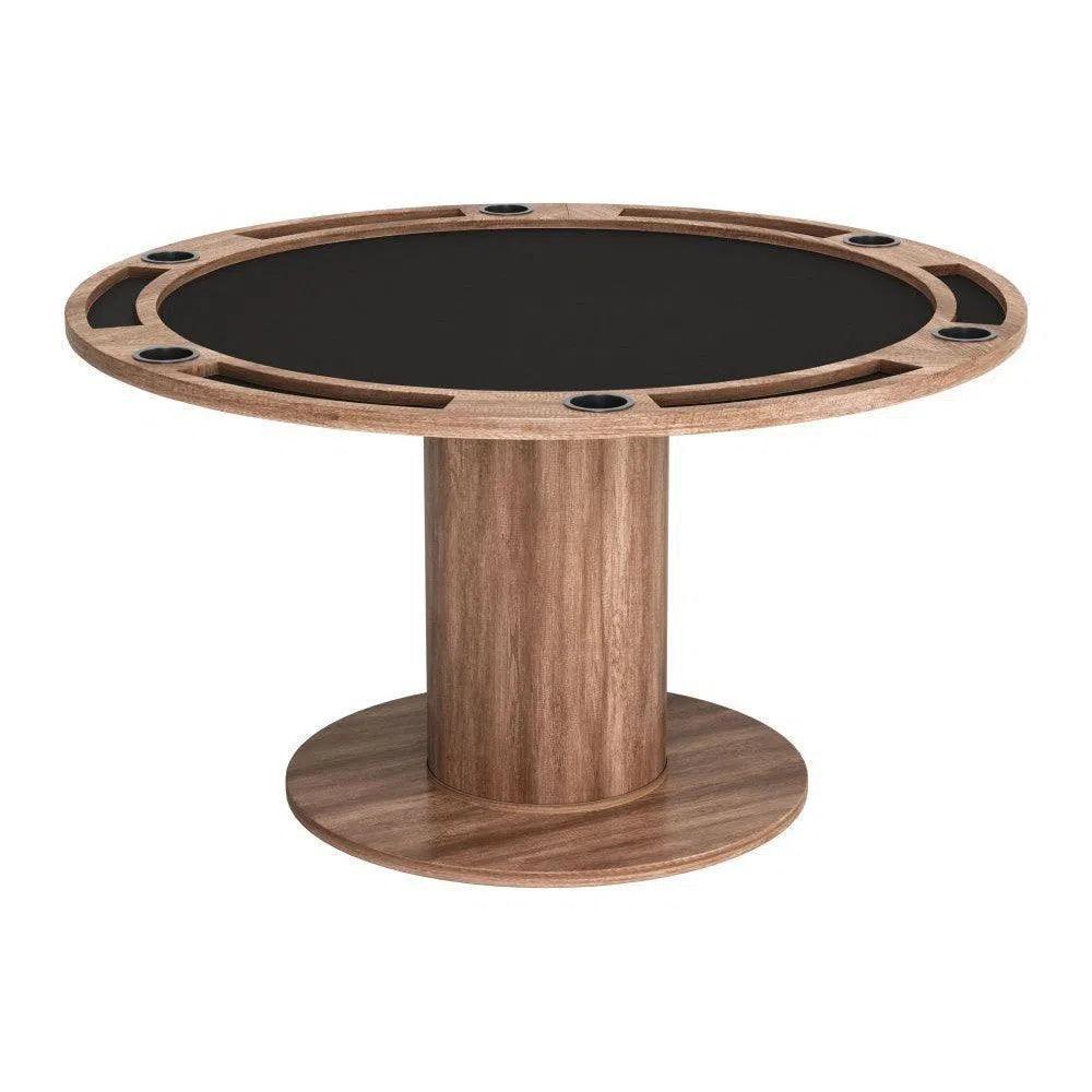 Vault 2 in 1 Wood Brown Round Table-Dining Tables-Zuo Modern-LOOMLAN