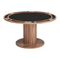 Vault 2 in 1 Wood Brown Round Table-Dining Tables-Zuo Modern-LOOMLAN