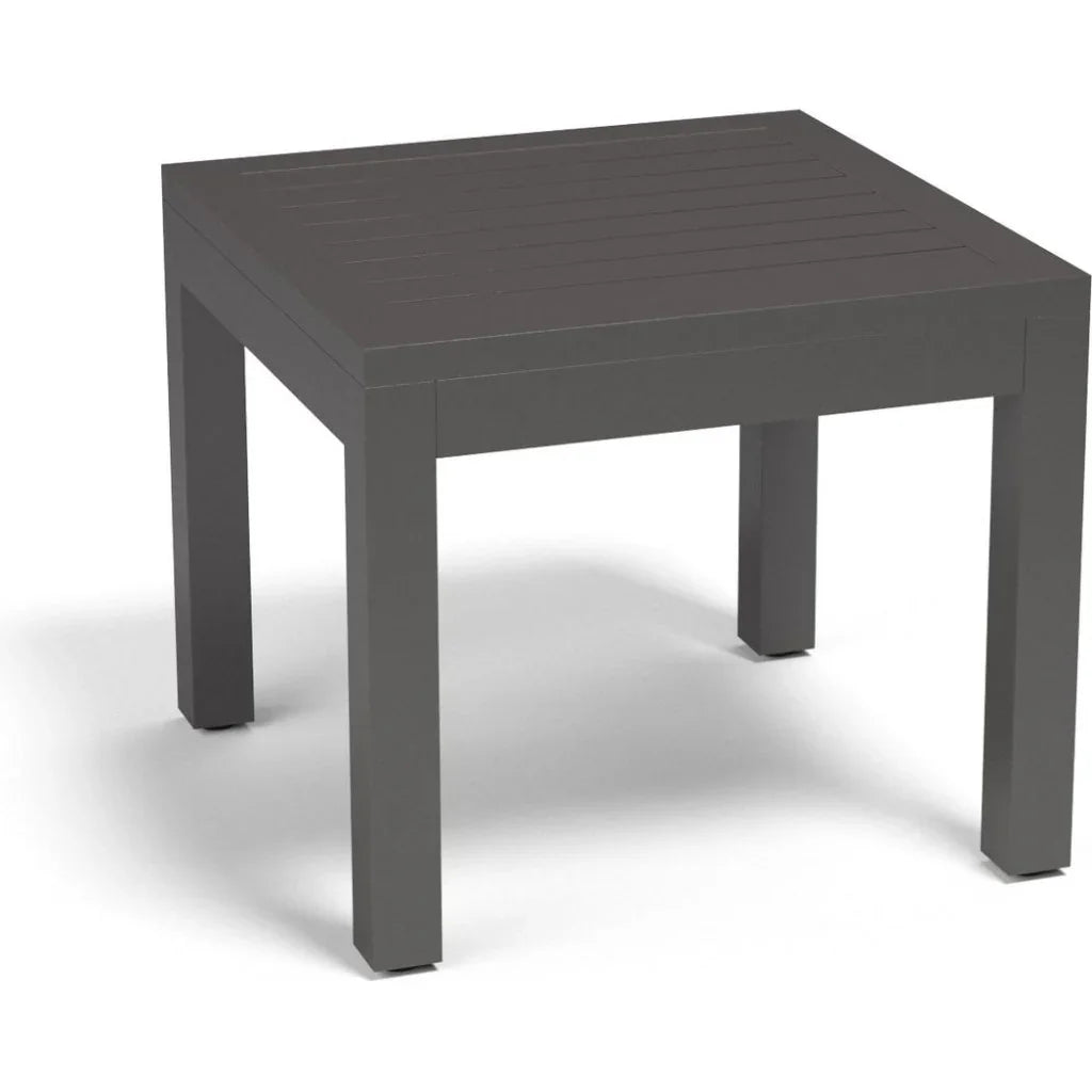 Vegas Aluminum Made Outdoor End Table - LOOMLAN - Sunset West - Outdoor Side Tables