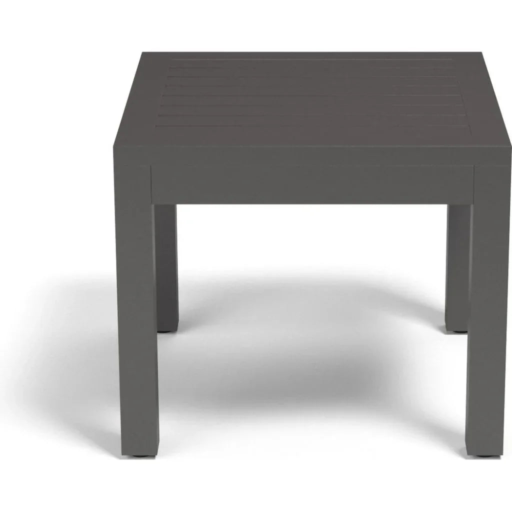 Vegas Aluminum Made Outdoor End Table - LOOMLAN - Sunset West - Outdoor Side Tables