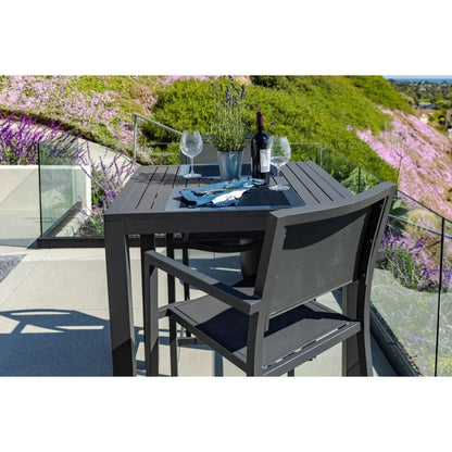 Vegas Aluminum Made Sling Outdoor Barstool-Outdoor Bar Stools-Sunset West-LOOMLAN