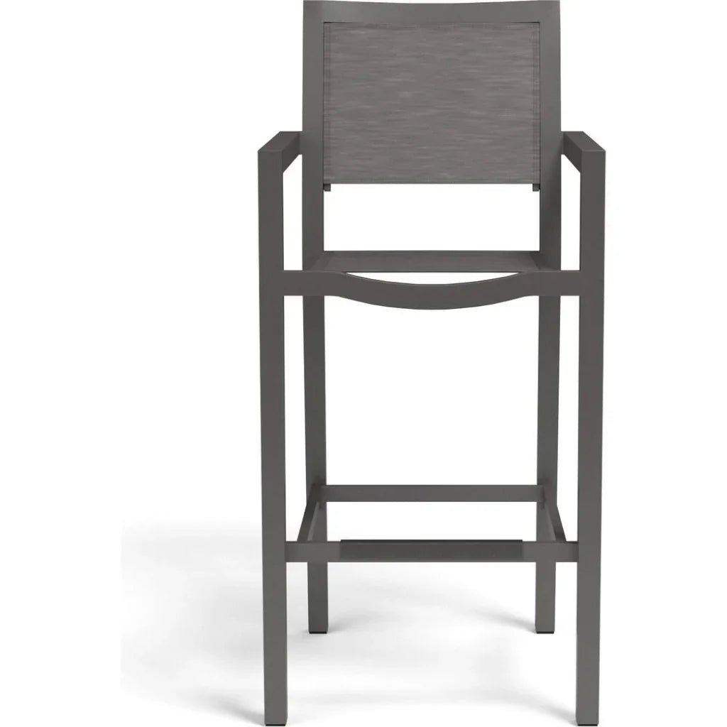 Vegas Aluminum Made Sling Outdoor Barstool-Outdoor Bar Stools-Sunset West-LOOMLAN