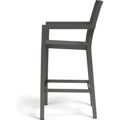 Vegas Aluminum Made Sling Outdoor Barstool-Outdoor Bar Stools-Sunset West-LOOMLAN
