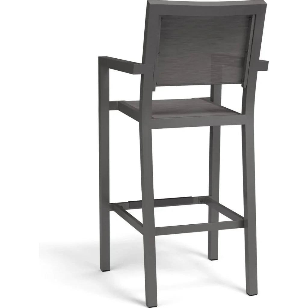 Vegas Aluminum Made Sling Outdoor Barstool-Outdoor Bar Stools-Sunset West-LOOMLAN
