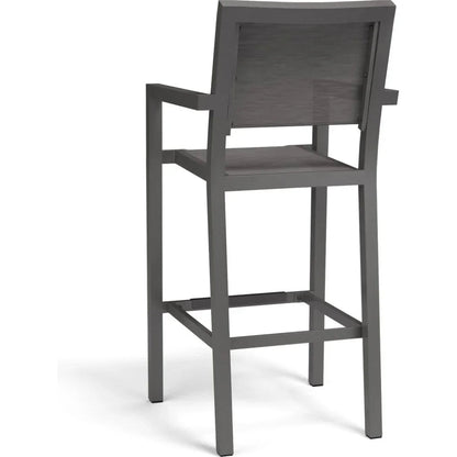 Vegas Aluminum Made Sling Outdoor Barstool-Outdoor Bar Stools-Sunset West-LOOMLAN