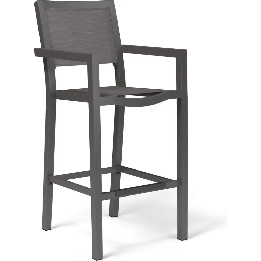 Vegas Aluminum Made Sling Outdoor Barstool-Outdoor Bar Stools-Sunset West-LOOMLAN