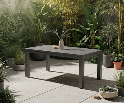 Vegas Aluminum Outdoor Dining Table-Outdoor Dining Tables-Sunset West-LOOMLAN