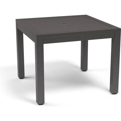 Vegas Aluminum Square Outdoor Dining Table-Outdoor Dining Tables-Sunset West-LOOMLAN