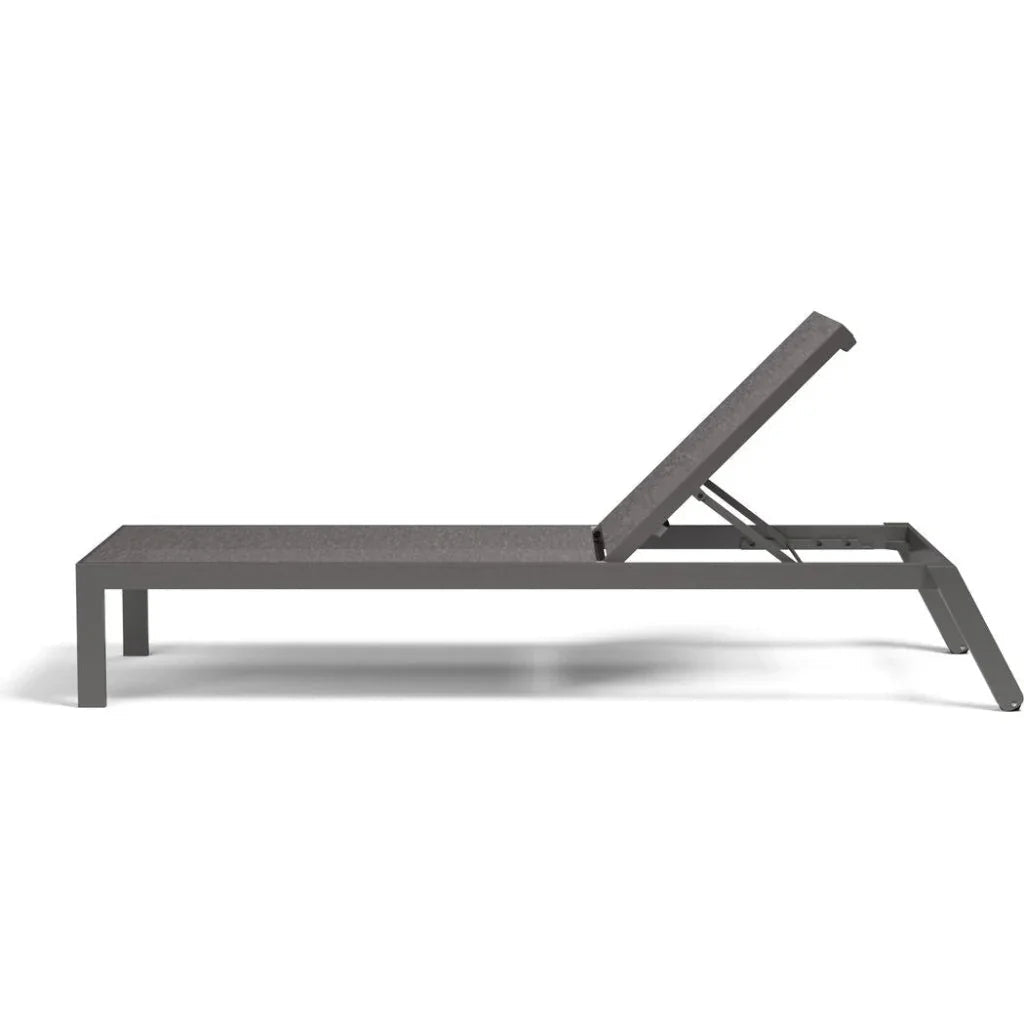 Vegas Aluminum Stackable Patio Chaise Lounge-Outdoor Chaises-Sunset West-LOOMLAN