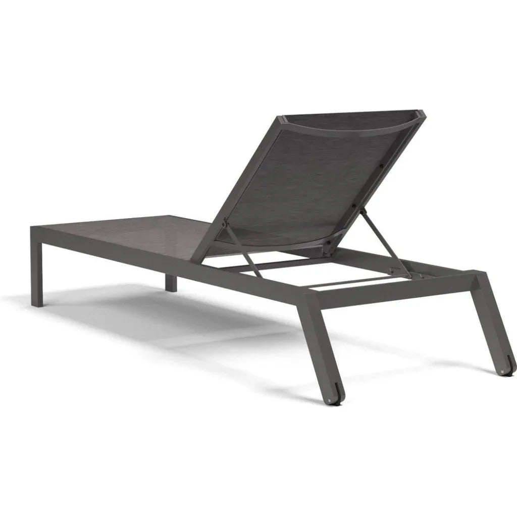 Vegas Aluminum Stackable Patio Chaise Lounge-Outdoor Chaises-Sunset West-LOOMLAN