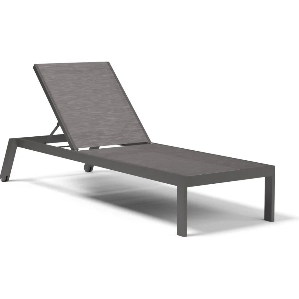 Vegas Aluminum Stackable Patio Chaise Lounge-Outdoor Chaises-Sunset West-LOOMLAN
