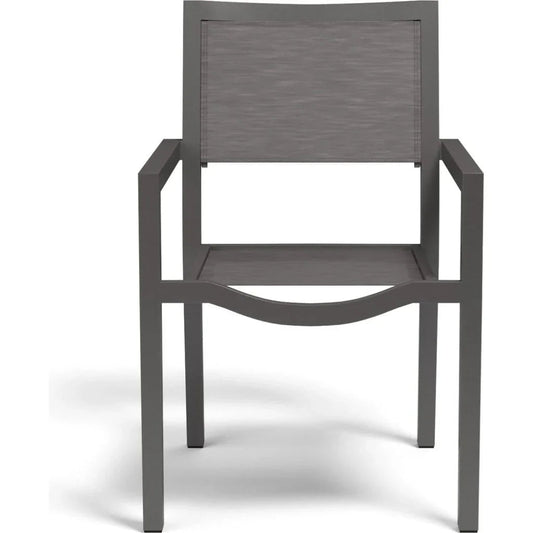 Vegas Stackable Sling Dining Chair 2PC-Outdoor Dining Chairs-Sunset West-LOOMLAN