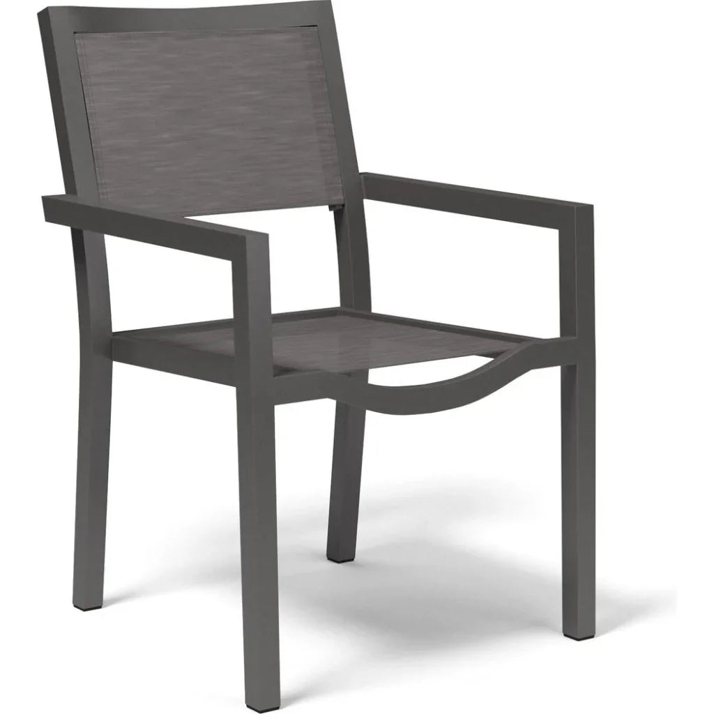Vegas Stackable Sling Dining Chair 2PC-Outdoor Dining Chairs-Sunset West-LOOMLAN