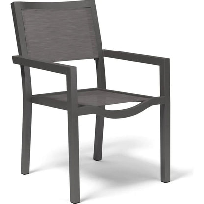 Vegas Stackable Sling Dining Chair 2PC-Outdoor Dining Chairs-Sunset West-LOOMLAN