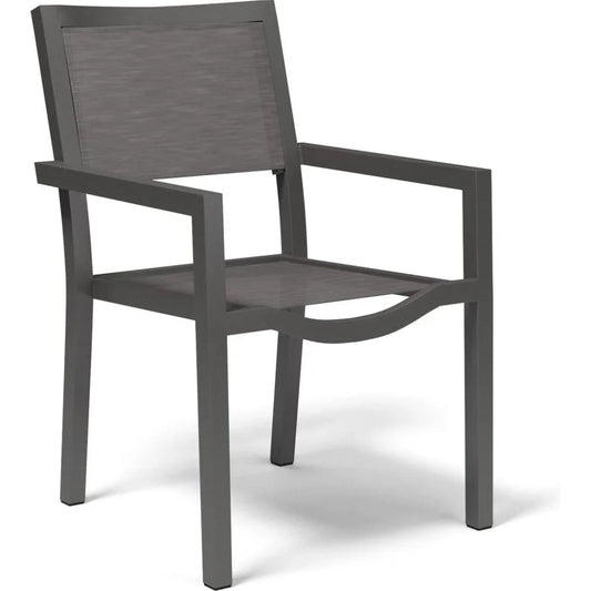 Vegas Stackable Sling Dining Chair 2PC-Outdoor Dining Chairs-Sunset West-LOOMLAN