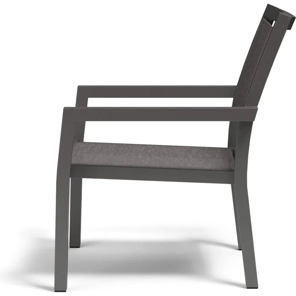 Vegas Stackable Sling Outdoor Club Chair-Outdoor Accent Chairs-Sunset West-LOOMLAN